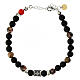 Benedictus bracelet, black natural stones and 925 silver s1