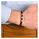 Bracelet Agios avec pierres naturelles noires argent 925 s2