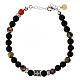 Bracciale Agios con pietre nere naturali argento 925 s1