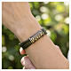Bracelet Pater doré en cuir Benedictus argent 925 s2
