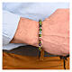 Bracelet Agios argent 925 pierres naturelles rouges, vertes et violettes s2