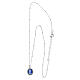 Collana Agios argento 925 con cammeo blu e zirconi s3