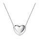 Amen necklace with sliding heart, rhodium-plated 925 silver s1