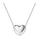 Amen sliding heart necklace in rhodium-plated 925 silver s1