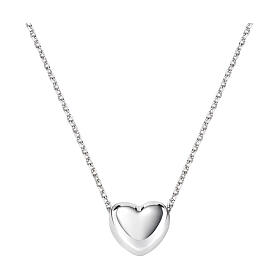 Collana cuore argento rodiato 925 Amen