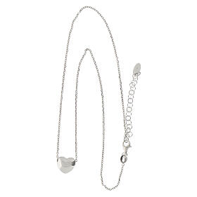 Collana cuore argento rodiato 925 Amen