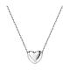 Amen 925 rhodium-plated silver heart necklace s1