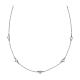 Collier argent 925 rhodié zircons blancs Amen s1