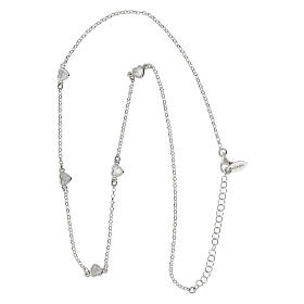 Collana argento 925 rodiato zirconi bianchi Amen 