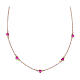 Collar plata 925 rosada zircones rosa Amen s1