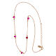 Collar plata 925 rosada zircones rosa Amen s2