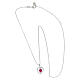 Collier Amen pendentif double argent 925 avec zircon rose s3