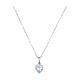 Collier argent 925 Amen charm coeur et zircons s1