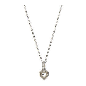 925 silver heart necklace Amen with zircons