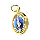Madonna Miracolosa Medaille mit goldfarbenem Rand 1,6 cm s2