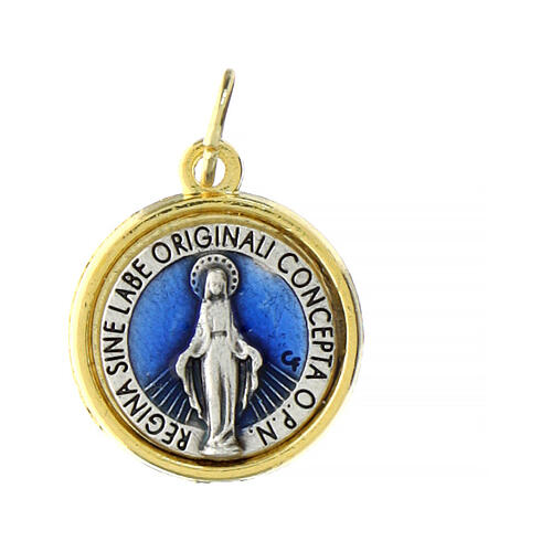Medalha Milagrosa de Nossa Senhora com borda dourada 1,6 cm 1