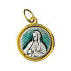 Medalik Matka Boża z Guadalupe, złoty brzeg, 1,6 cm s1