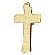 Cross with body of Christ and St Benedict background 8 cm s3
