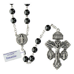 Forgiveness rosary with hematite stone 75 cm