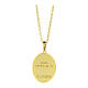 Collana argento 925 zirconi bianchi Amen volto di Gesù oro s2