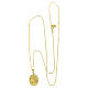 Collana argento 925 zirconi bianchi Amen volto di Gesù oro s3