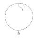 Collana Sacro Cuore Amen argento 925 cristalli cangianti s2