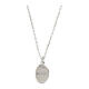 925 silver Miraculous necklace enamel rhodium finish zircons Amen s2