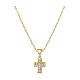 Collana oro Amen in argento 925 con zirconi bianchi s1
