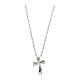 Collana in argento 925 croce con zirconi bianchi Amen s2