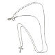 Collana in argento 925 croce con zirconi bianchi Amen s3