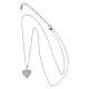 Collana con cuore argento 925 zirconi bianchi Amen finitura rodio s3