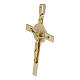 Saint Benedict cross with INRI inscription, 14K gold pendant s2