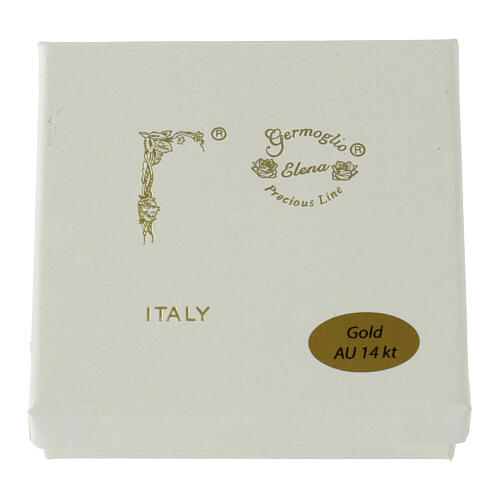 Anhänger Kreuz des Heiligen Benedikt INRI aus 14 KT Gold 4