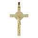 Pendentif croix St Benoît INRI or 14K s1