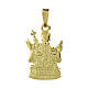 Pendente Sant'Agata argento 925 dorato 20x16 mm s1