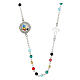 Choker necklace of 2025 Jubilee, crystals and 925 silver enamelled logo s1