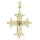 Pectoral cross of the 2025 Jubilee, gold plated silver filigree and enamels s1