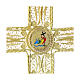 Pectoral cross of the 2025 Jubilee, gold plated silver filigree and enamels s2