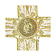 Pectoral cross of the 2025 Jubilee, gold plated silver filigree and enamels s5