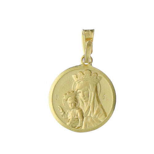 Anhänger in Medaillen-Form zum Jubiläum 2025, 925er Silber, vergoldet und Emaille, 16 mm 4