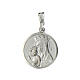 Medaglia Giubileo 2025 logo smaltato a colori argento 925 16 mm s4