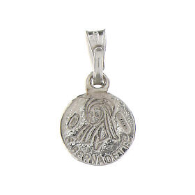 Lourdes Bernadette Apparition Medal 925 silver 10 mm