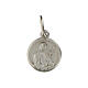 Medaglia Santa Caterina da Siena argento 925 rodiato 10 mm s1