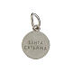 Medalha Santa Catarina de Siena prata 925 rodinada 10 mm s2