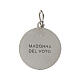 Medaglia tonda Madonna del Voto 14 mm argento 925 rodiato s2