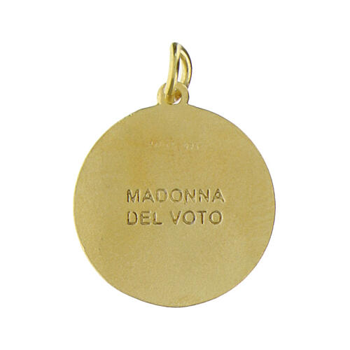 Medalha Virgem do Voto 18 mm prata 925 dourada 2