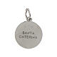 Medal of St Catherine, rhodium-plated 925 silver, 0.55 in s2