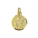 Médaille Sainte Catherine de Sienne 10 mm argent 925 doré s1