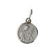 Saint Catherine medal in rhodium-plated 925 silver 10 mm s1