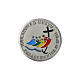 Jubilee pin with 2025 official logo, rhodium-plated 925 silver and enamel, 0.6 in s1